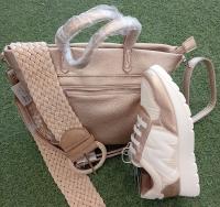 My Soft 25M264 zapato deportivo con elasticos tonos blanco oro - details 0