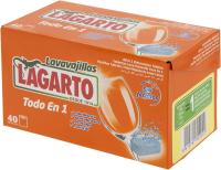 Lavavajillas En Pasta Todo En Uno – Caja De Pastillas Lavavajillas Lagarto – Todo En 1 Lavavajillas En Pasta Todo En Uno – Pastillas Lavavajillas Todo En 1 Sin Fosfatos - 40 Pastillas - LAGARTO. - details 1