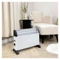 Calefactor Convector Eléctrico 2000W Silencioso | 3 Niveles de Potencia 750/1250/2000W, Termostato Regulable, Protección de Seguridad y Asa Portátil para Hogar, Dormitorio y Oficina - details 1