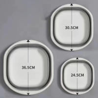 Washbasin Plegable Portátil De Plástico Para Viajes Y Uso Doméstico Basina De Ropa Ecológica Pequeña Para Almacenamiento - details 0
