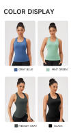 Chaleco De Yoga Para Mujer Deporte Sin Mangas Camiseta De Entrenamiento Fitness Running Outdoor Chaleco Deportivo Ajustable - details 3