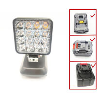 Luz De Trabajo LED 48W Torcha Compatible Con Herramientas Cordless Makita Dewalt Milwaukee 20V Reparación De Automóviles Con Batería - details 6