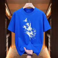 Camiseta De Algodón Para Hombre Vintage Con Impresión De Corvo Estilo Urbano Casual Manga Corta Oversized Top Para La Vida Diaria - details 3