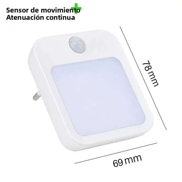 Lámpara Nocturna Con Sensor De Movimiento Y Luz LED EU Enchufe Para Niños Lámpara De Noche Inalámbrica Para Mesa Del Dormitorio - 1