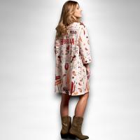 Vestido Far West Anabel Lee Mujer | Camisero Evasé Oversize | Estampado All-Over "Donde Piso Dejo Huella" - details 7