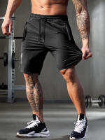 Shorts Casuales Para Hombre De Color Sólido Con Bolsillos De Cierre De Cremallera Y Cintura Elástica Con Cordón. Adecuados Para Verano Y Uso Diario. - details 11
