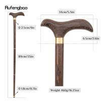 Bastón De Madera Marrón Tradicional Para Moda Y Caminata Decorativo Para Cosplay Fiesta Halloween Varita De Mace 89cm - details 2