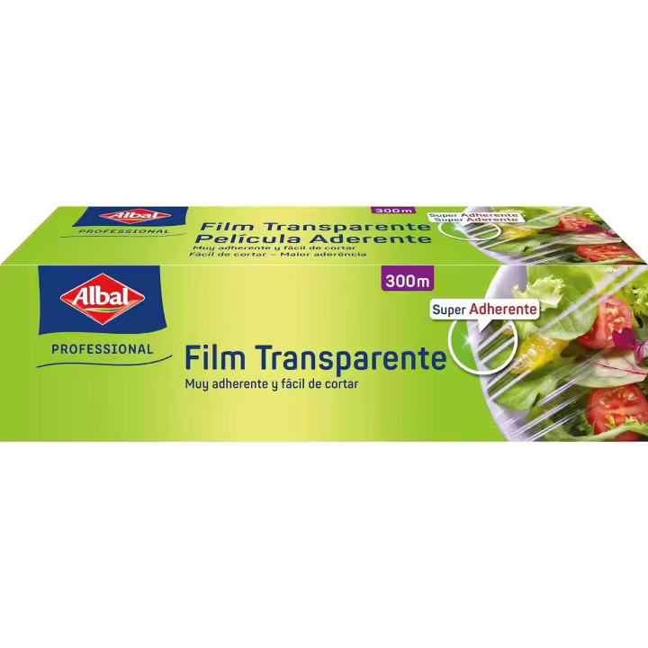 ALBAL Film transparente 300mts largo 29 cm ancho - Profesional - 1
