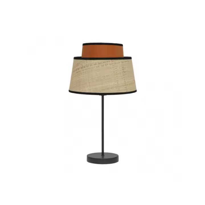 Fabrilamp - Sobremesa Jia 1xe14 Natural/calabaza 40x20x20 Cm - 1