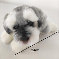 Muñeco De Peluche Kawaii Schnauzer Pequeño Suave Simulación Juguete De Peluche Para Niños Animal De Peluche Lindo Accesorio Fotográfico Regalo De Cumpleaños Para Niñas - details 11