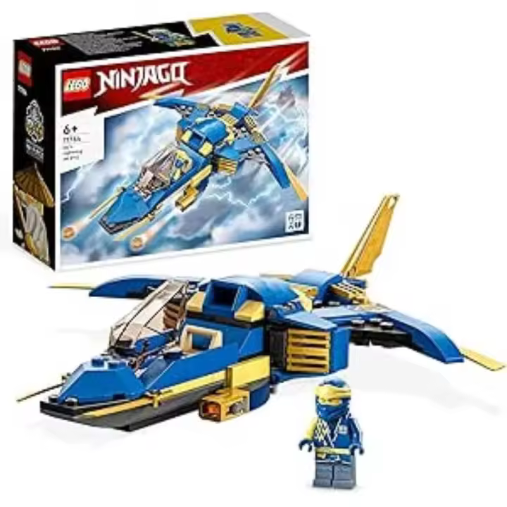 LEGO: Ninjago - Jet del Rayo EVO de Jay - Avión de Juguete Transformable -  Juguete Coleccionable -  Juegos de Ninja -  Regalo Original - Edad recomendada mayores de 6 años - 1