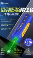 Borrador Eléctrico IR18 Para Reparación De Móviles Y Computadoras Herramienta De Eliminación De Polvo Y Pegamento Con Variedad De Accesorios Y Luz LED - details 0