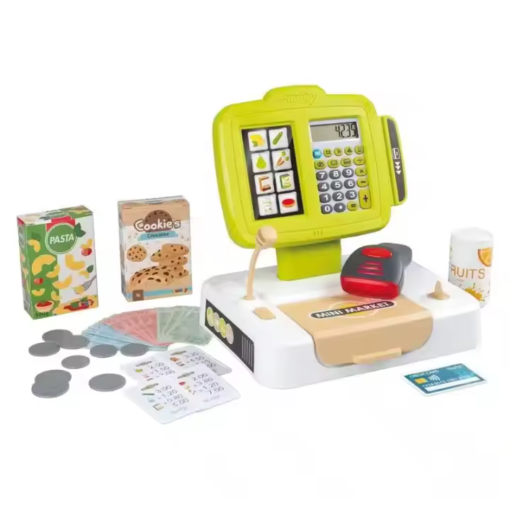 Caja registradora infantil con 30 accesorios, luces y sonidos 7600350113 SMOBY - 1