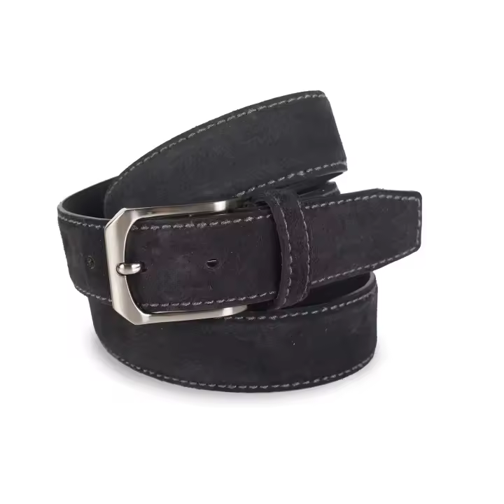Cinturon Hombre De Cuero Genuino - Cinturones Hombre Con Hebillas Cinturon De Metal -  Cinturón Hombre Ideal Para El Uso Diario - Elegantes Marca De Lois - 1