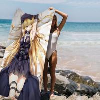 to Love Ru Toalla De Playa De Verano Para Niños Dibujos Animados Absorbente Microfibra Grande Para Baño Piscina Viajes - details 5
