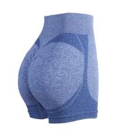 Shorts De Yoga Para Mujer Cintura Alta Shorts De Gimnasio Levantamiento De Glúteos Fitness Running Sportswear Polyester Sin Bolsillos - details 35