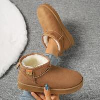 Botas De Pies Descansados De Corduroy Para Mujer Invierno 2024 Comodidad No Esmeriladas Antideslizantes Cordura Suela De Goma - details 10
