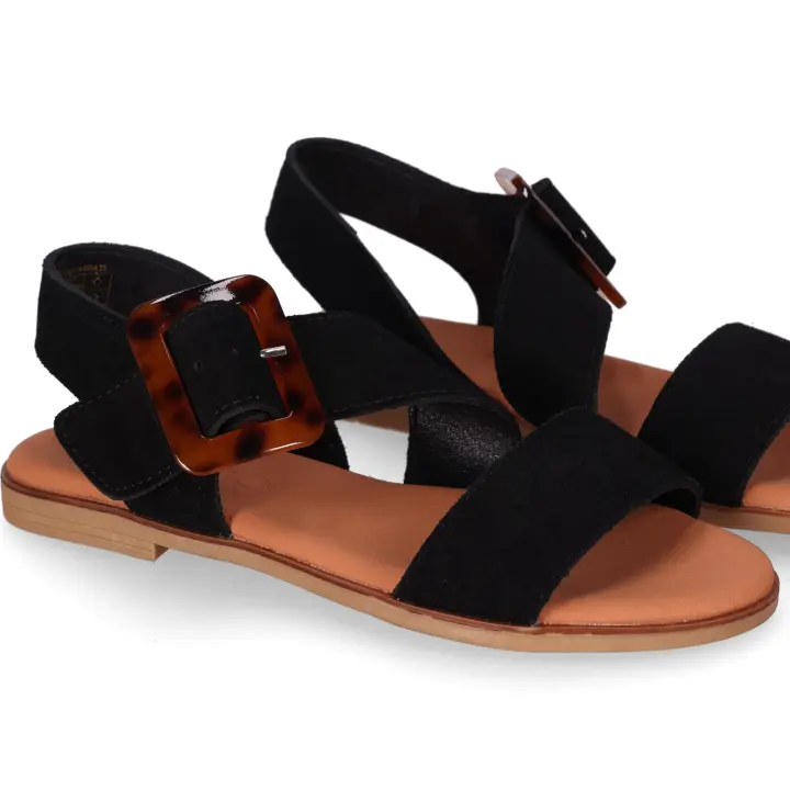 Chika10 Leather NAIRA 20 Sandalias Planas Negro/Black - 1