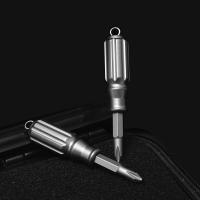 Mini Destornillador De Aleación De Titanio Con Cabeza De Destornillador De Acero S2 Y Llavero De Acero Inoxidable EDC Herramienta Pequeña Portátil Pendant Key - details 6