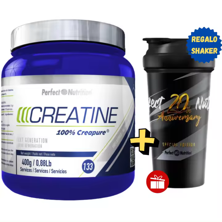PERFECT NUTRITION - Creatina -Sello de Calidad CREAPURE- 400g SABOR NEUTRO - La Creatina es uno de los principios activos mas estudiados del mundo, su afectividad no solo para el deporte en general esta totalmente probada. - 1