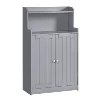 Armario de Baño, Mueble con 2 Puertas, 2 Estantes Ajustables, 30 x 60 x 100 cm, para Comedor, Cocina, Salón - details 6