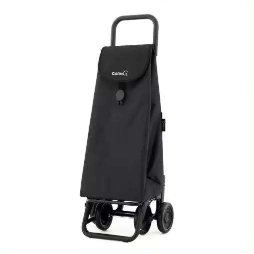 GARMOL - Carro de la Compra Plegable - 55 litros - Carro de la Compra 4 Ruedas Gran Capacidad Abatible - Carrito Compra Plegable - Color OSCURO - NEGRO   - GRAN RESISTENCIA -  Carro de la Compra 4 Ruedas Gran Capacidad Abatible GARMOL - Carro de la Compra - 1