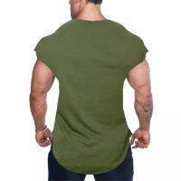 Camiseta De Gimnasio Para Hombres Fitness Casual Hip Hop Algodón Sin Mangas Ajustada Transpirable Ropa Deportiva Bodybuilding - details 8
