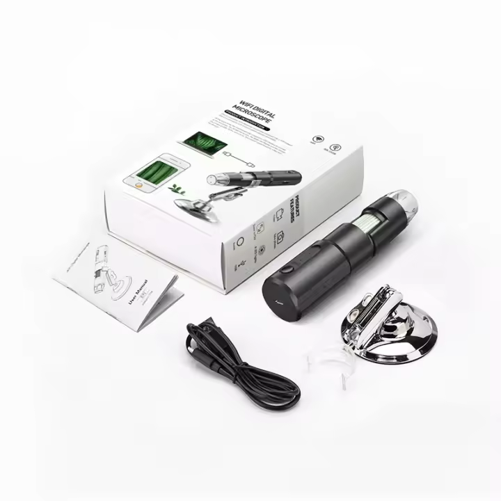 Microscopio Digital WiFi Inalámbrico Analizador De Piel Facial Con Magnificador De Poros Detecta Escalpelo Profesional Acrílico USB - 1