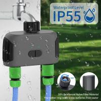 Controlador De Riego Inteligente TNCE Tuya Bluetooth Timers De Jardín 2 Vías Regulador De Válvula De Agua Con Retardo Por Lluvia Programable Para Jardín - details 5
