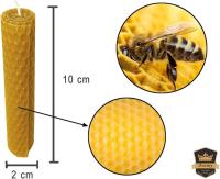 Vadeincienso - Vela de Cera de Abeja de Panal Hecha a Mano para Meditación y Relajación - details 1