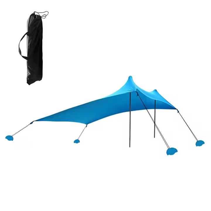 Tienda de Playa y Exteriores XXL 50+ Personas, Protector Solar/Antiviento - Portátil con Montaje Rápido, Ideal para Familias y Camping - 1