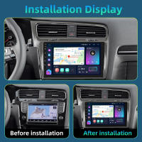 Podofo Radio de coche Android 2 Din para VW Volkswagen Golf 7 2013-2018 Carplay 8+128GB AI Voice WIFI+4G DSP GPS Navegación Multimedia Reproductor de Video - details 1