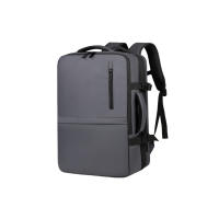 Mochila de viaje cabina Gris, negocios, portátil - tablet 15 pulgadas, puerto USB para batería portátil. - details 4
