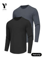 Camiseta Deportiva De Manga Larga Para Hombre 2 Colores round Neck Secado Rápido Sportswear Fitness Casual Exterior Shaping - details 1