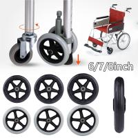 Rueda De Sustitución Para Silla De Ruedas Peso Corporal Grueso Con Neumático Rígido De 6/7/8 Pulgadas Suave Y Flexible - details 0