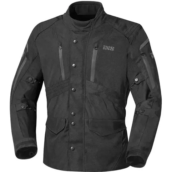 Chaqueta Moto Ixs Tarel Negra - Protecciones Extraíbles - 1