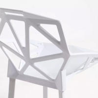 ORION91 Silla ELECTRA Color Blanco Acero y Polipropileno 54x59x80cm Comedor Oficina Salón Teletrabajo Cocina - SpazioLuzio - details 1