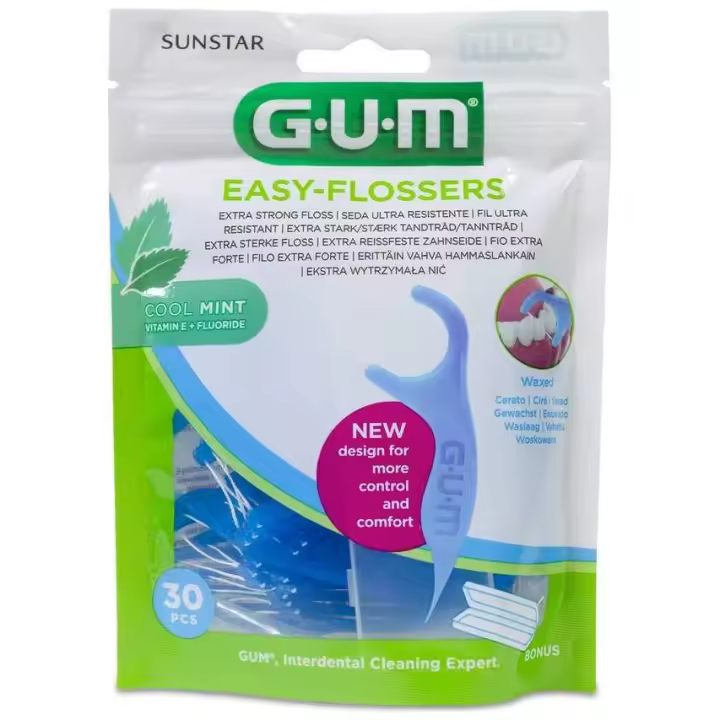 Gum Easy Flossers Aplicadores De Hilo Dental, 30 Unidades - 1