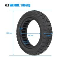 Pneumático Sólido Para NIU KQI3 9.5 Pulgadas Absorbedor De Choque En Malla Neumático Duradero Rueda De Scooter Eléctrico Tamaño 9.5x2.50-6.1 - details 31