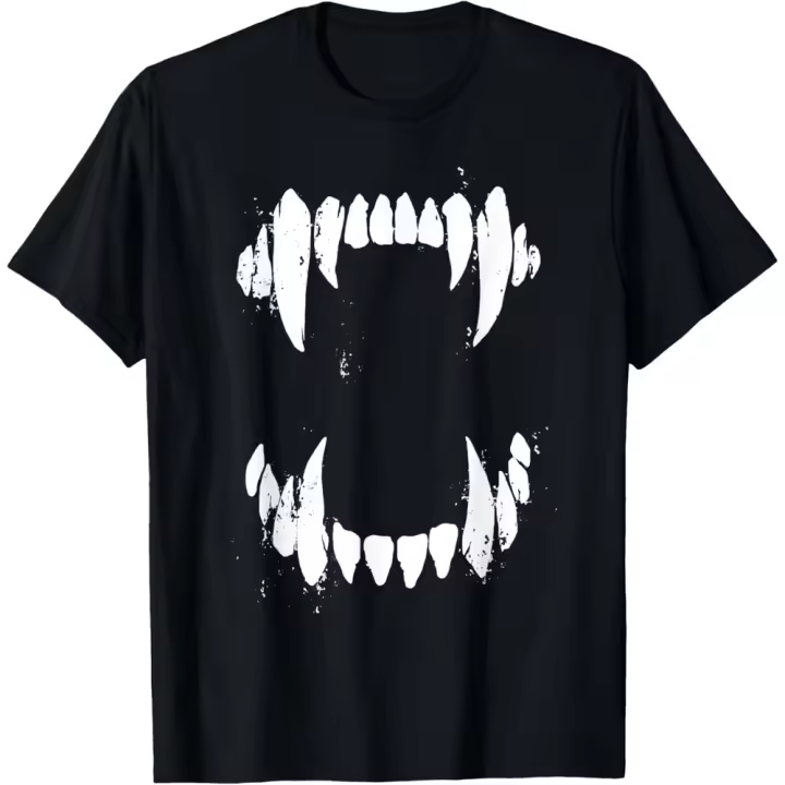 Camiseta de Manga Corta, 100% Algodón, Ropa Unisex para Hombres y Mujeres en 5 Tallas, Camiseta Negra, Cuello redondo con estampado. - 1