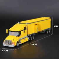 Truck Modelo Amarillo De La Serie Ciudad Bloques De Construcción Para Niños Juguetes Técnicos Rompecabezas Regalos Educativos - details 4