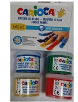Carioca-Juego de pintura para principiantes para bebés, marcador de pintura para dedos, lápices de cera de oso de 6 colores, juego de 6 masa de modelado multicolor - details 1