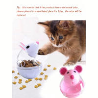 Juguete Interactivo Para Perros Y Gatos Ratón Tumbler Con Bola De Alimentos Dispositivo Antirrebandeur De Alimentos Plástico Universal - details 3