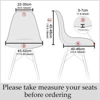 Cubierta De Silla De Concha Elástica Para Comedor Fundas Para Asiento De Muebles Removibles Sin Manos Para Banquete Hotel - details 0