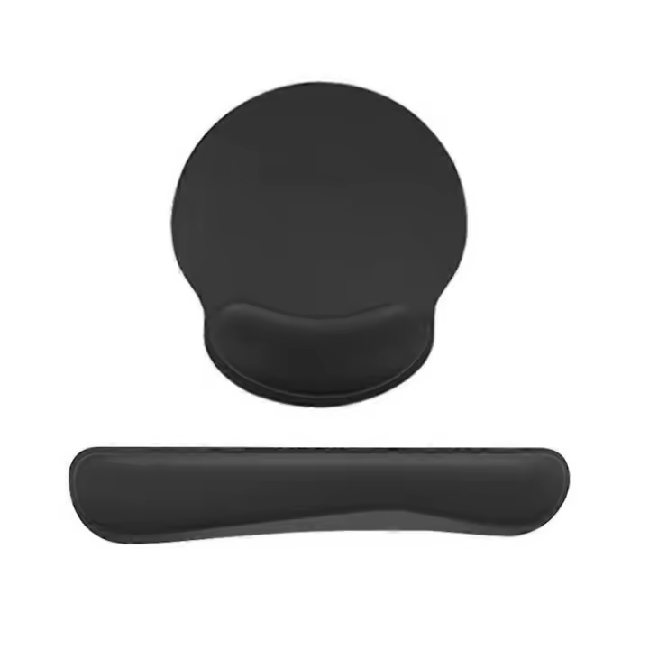 Mouse Pad, Ergonomic Mouse Mat And Keyboard Wri st Rest Support Set For Computer laptop, Non-slip Rubber Base Memory Foam Wrist Rest Set - 1