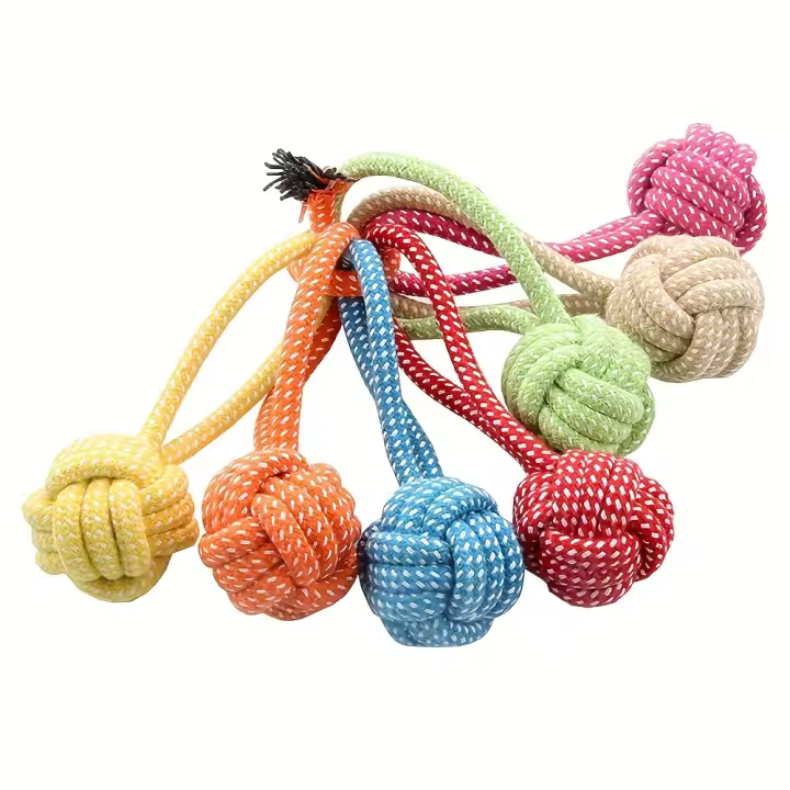 Juguete Interactivo Para Perros Almohadilla De Algodón Duradera Para Masticar Y Jugar Aleatorio Color No Específico Accesorios Para Mascotas Adecuado Para Razas Medianas - 1