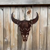 Decoración De Pared En Metal De Torro Estilo Rustico Para Exteriores Y Domésticos Signo De Búfalo Ideal Para Halloween Navidad Pascua Y Acción De Gracias - details 2