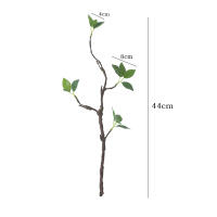 1pc Ramo Artificial De Hojas De Eucalipto Falso Para Bodas Y Decoración De Eventos Con Prolongadas Ramas Verde Sintético - details 2