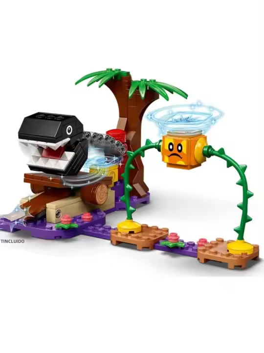 Bloques De Construcción Marioed Bro. Serie Conjunto De Encuentros En El Pantano Con Cadena Y Chomp Juguete De Artesanía Para Niños Regalo De Fiestas - 1