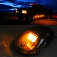 Juego De 5 Luces De Marca Para Techo De Coche SUV 4x4 Camión DC off Road 12V 24V Amarillo Blanco ABS LED Instalación En Cabina - details 4